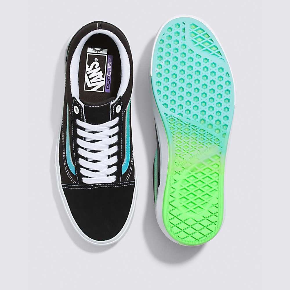 Tenis Vans Gradient BMX Old Skool Hombre Negras/Blancas | QML146537