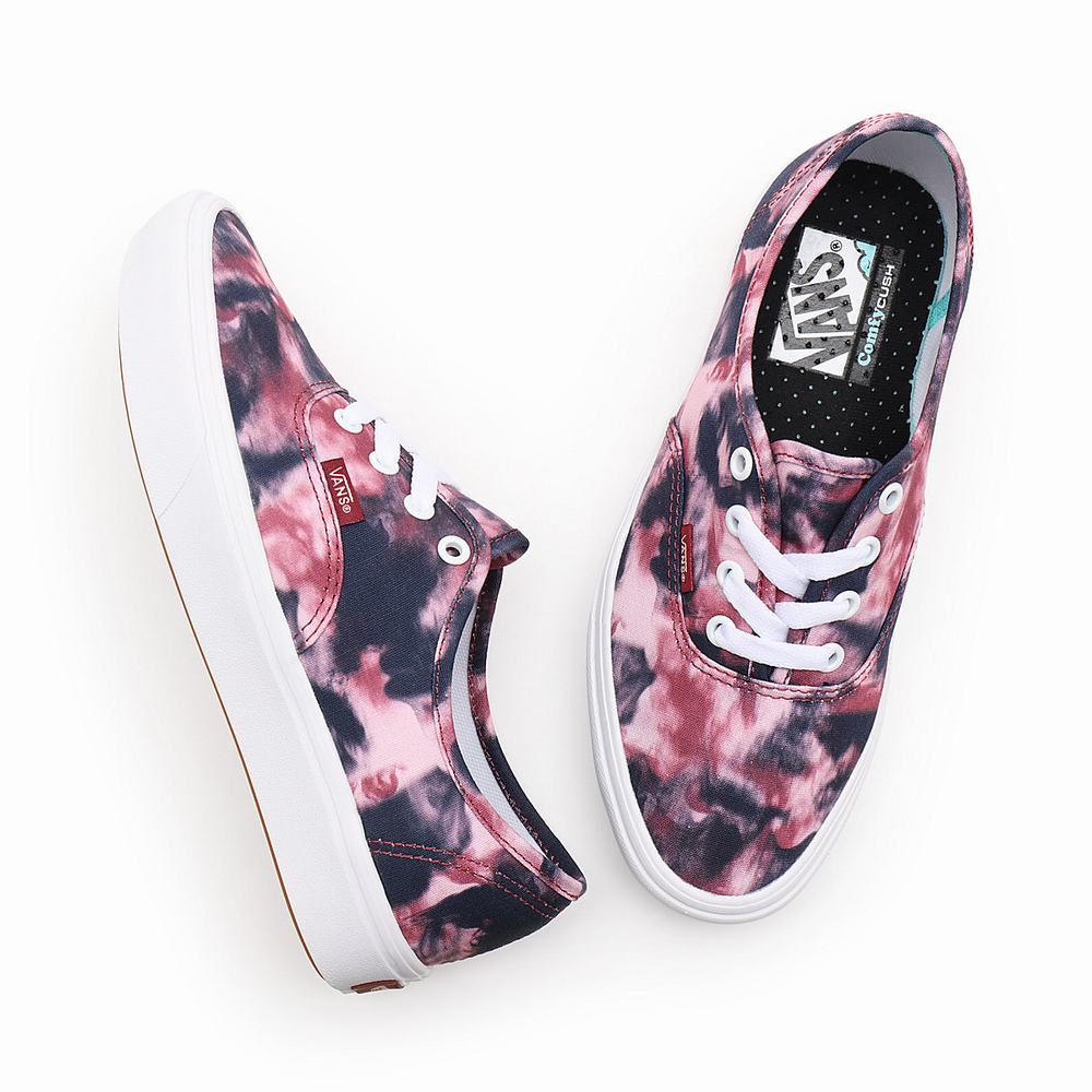 Tenis Vans Grunge Wash ComfyCush Authentic Mujer Rosas/Moradas | ILS520973