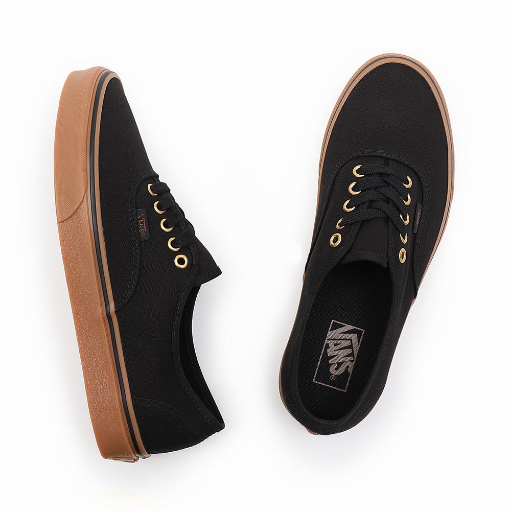 Tenis Vans Gum Authentic Hombre Negras/Marrones | IQG957201