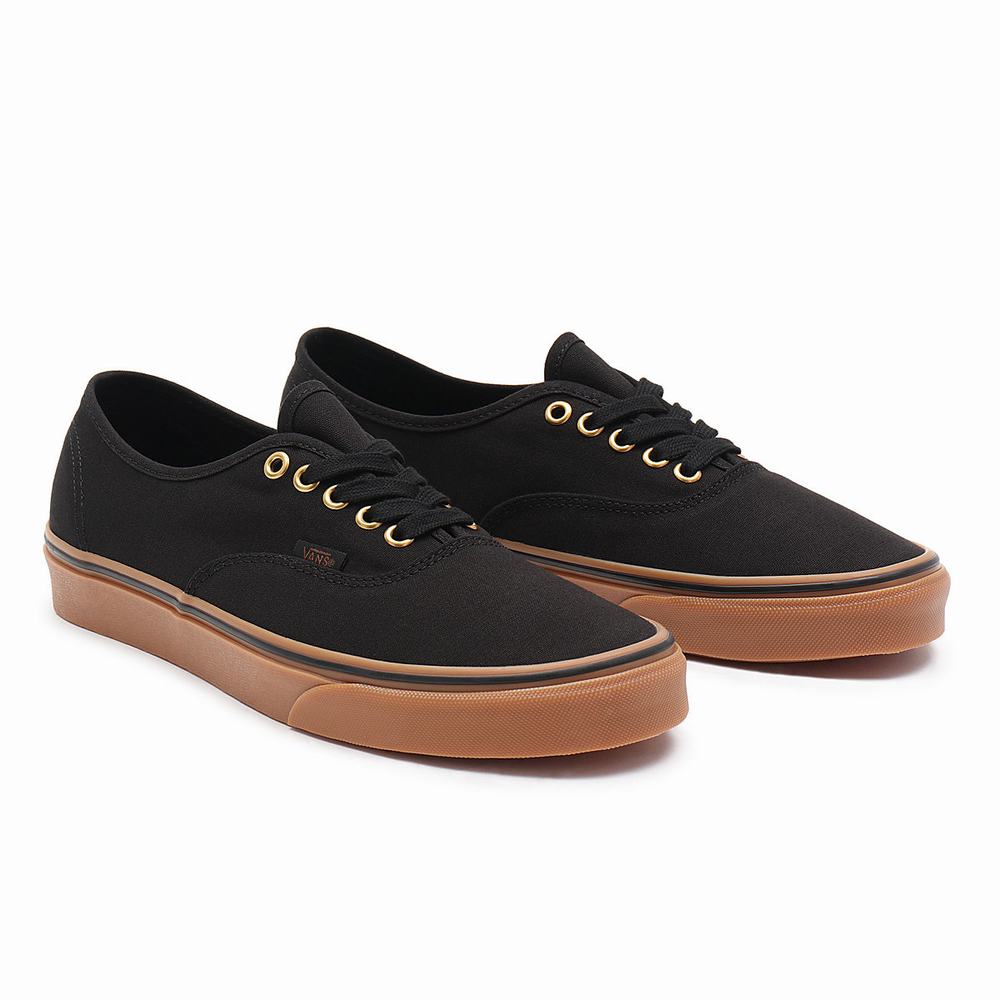 Tenis Vans Gum Authentic Hombre Negras/Marrones | IQG957201