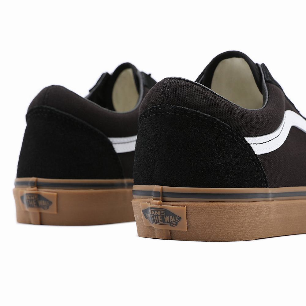 Tenis Vans Gumsole Old Skool Hombre Negras | XAU208735