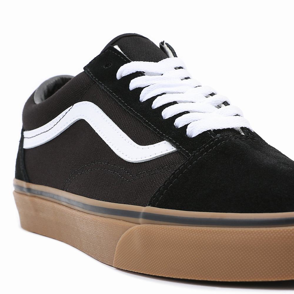 Tenis Vans Gumsole Old Skool Hombre Negras | XAU208735