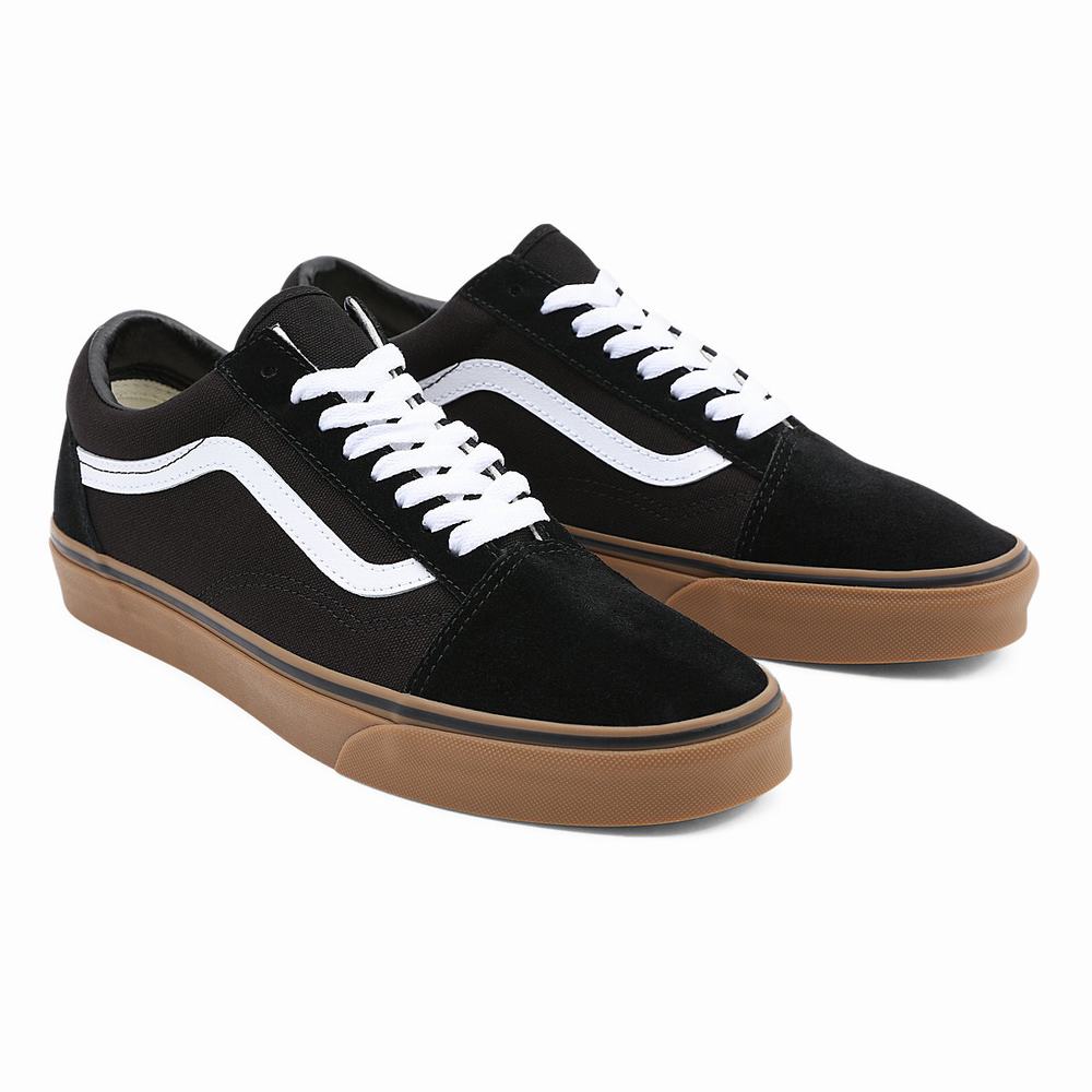 Tenis Vans Gumsole Old Skool Hombre Negras | XAU208735