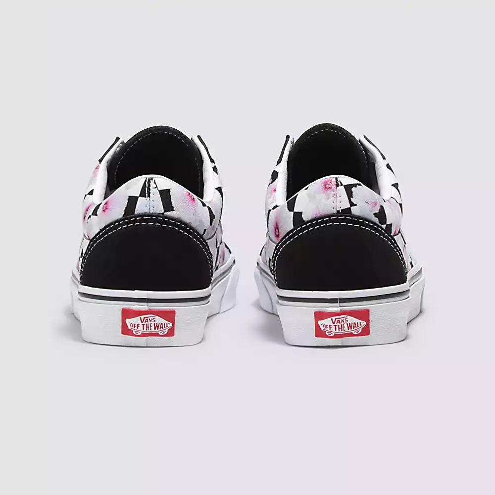 Tenis Vans Hibiscus Check Old Skool Mujer Negras | UBC346912