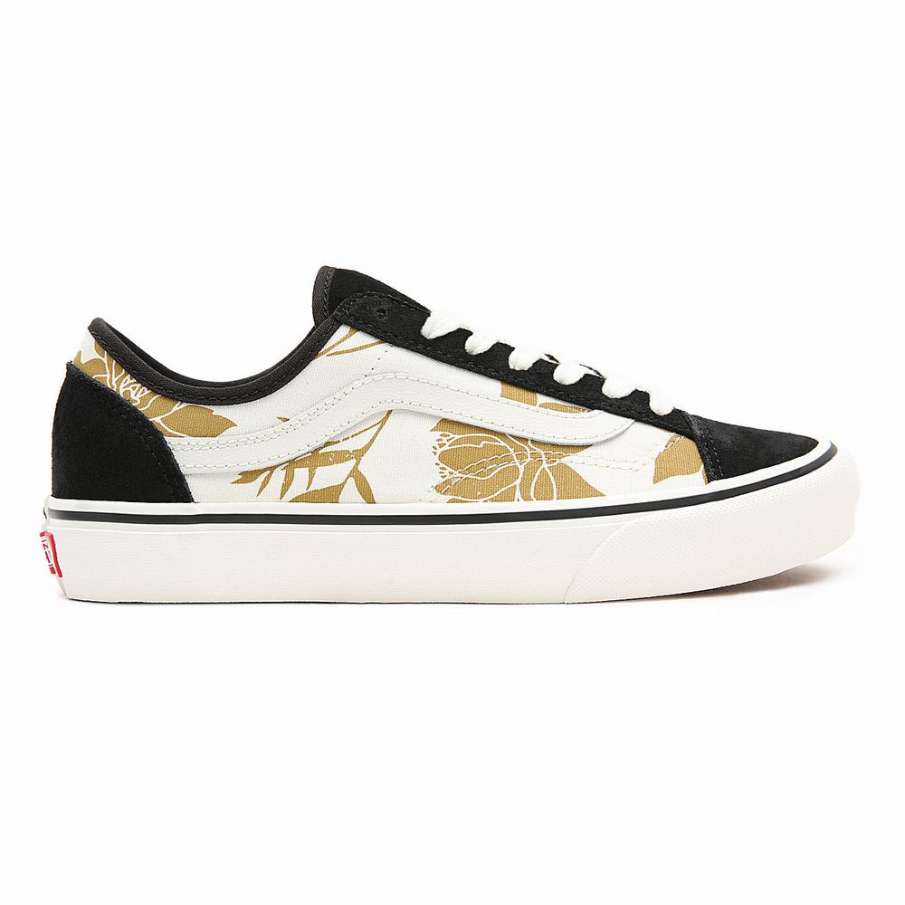 Tenis Vans Island Floral Estilo 36 Decon SF Mujer Negras | WMI938257