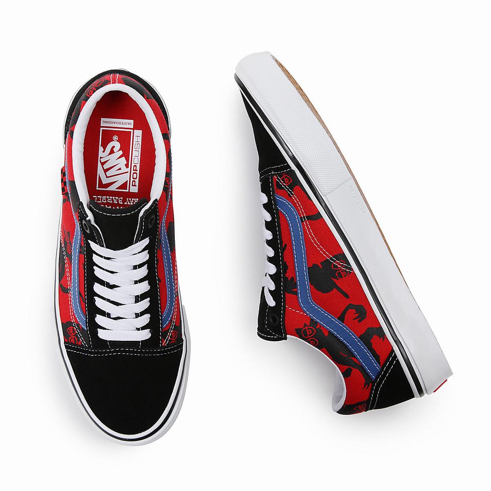 Tenis Vans Krooked By Natas for Ray Skate Old Skool Hombre Negras/Rojas/Multicolor | WSK214097