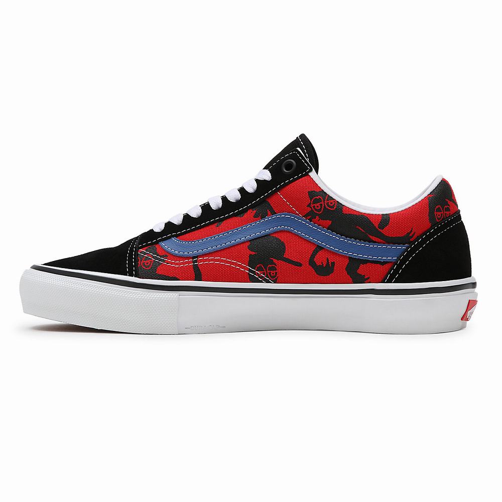 Tenis Vans Krooked By Natas for Ray Skate Old Skool Hombre Negras/Rojas/Multicolor | WSK214097