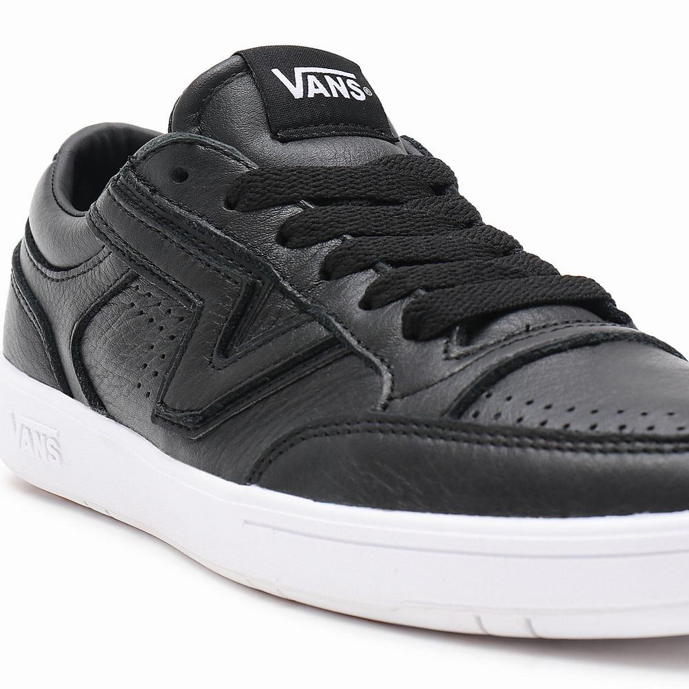 Tenis Vans Leather Lowland CC Hombre Negras | JMD574213