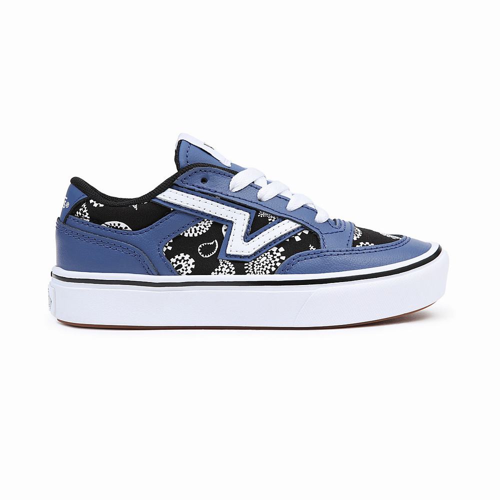 Tenis Vans Lowland ComfyCush (4-8 years) Niños Azules | YLU458126