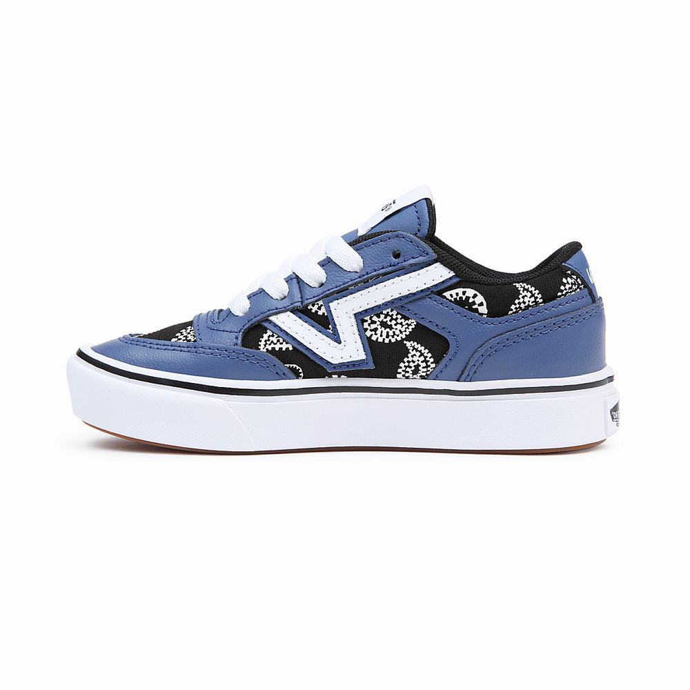 Tenis Vans Lowland ComfyCush (4-8 years) Niños Azules | YLU458126