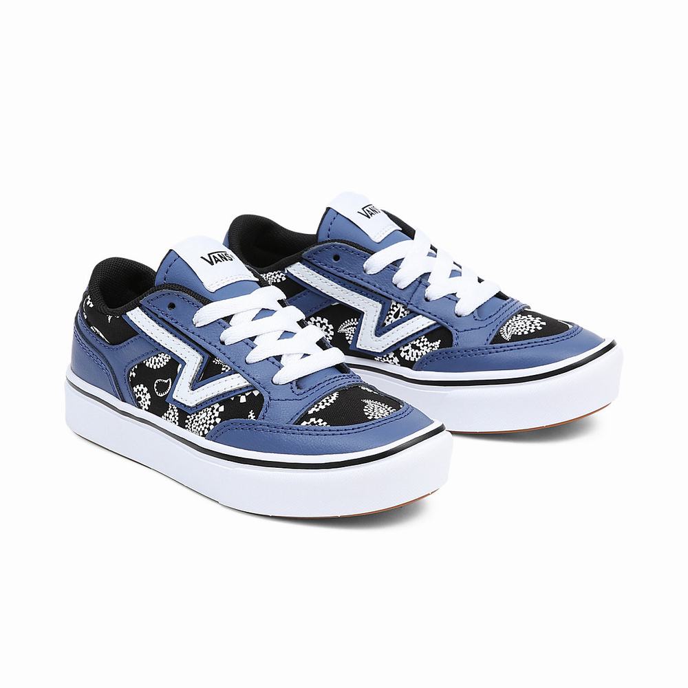 Tenis Vans Lowland ComfyCush (4-8 years) Niños Azules | YLU458126