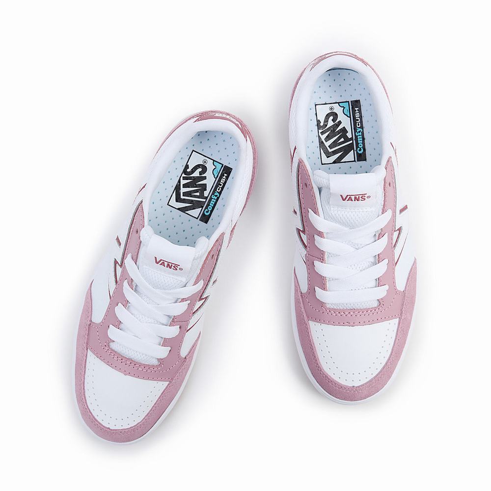 Tenis Vans Lowland ComfyCush Hombre Blancas/Rosas | UBQ751936