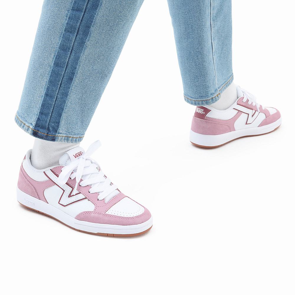 Tenis Vans Lowland ComfyCush Hombre Blancas/Rosas | UBQ751936