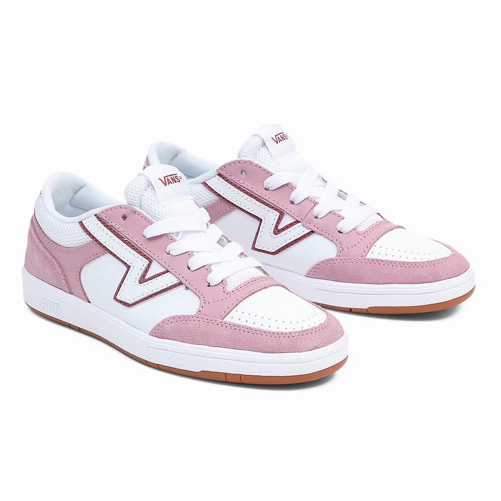 Tenis Vans Lowland ComfyCush Hombre Blancas/Rosas | UBQ751936