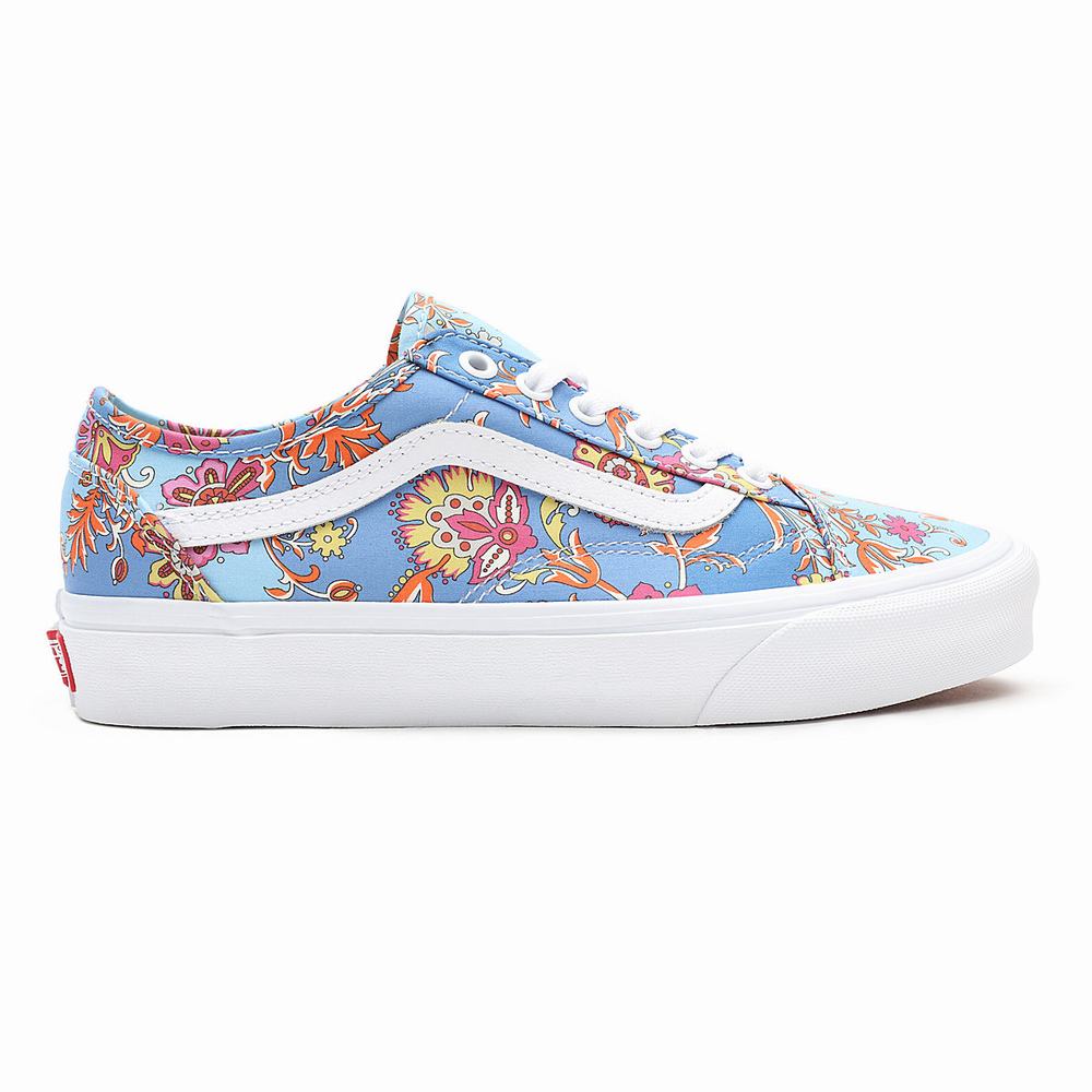 Tenis Vans Made With Liberty Fabric Old Skool Tapered Mujer Azules | LTK124378