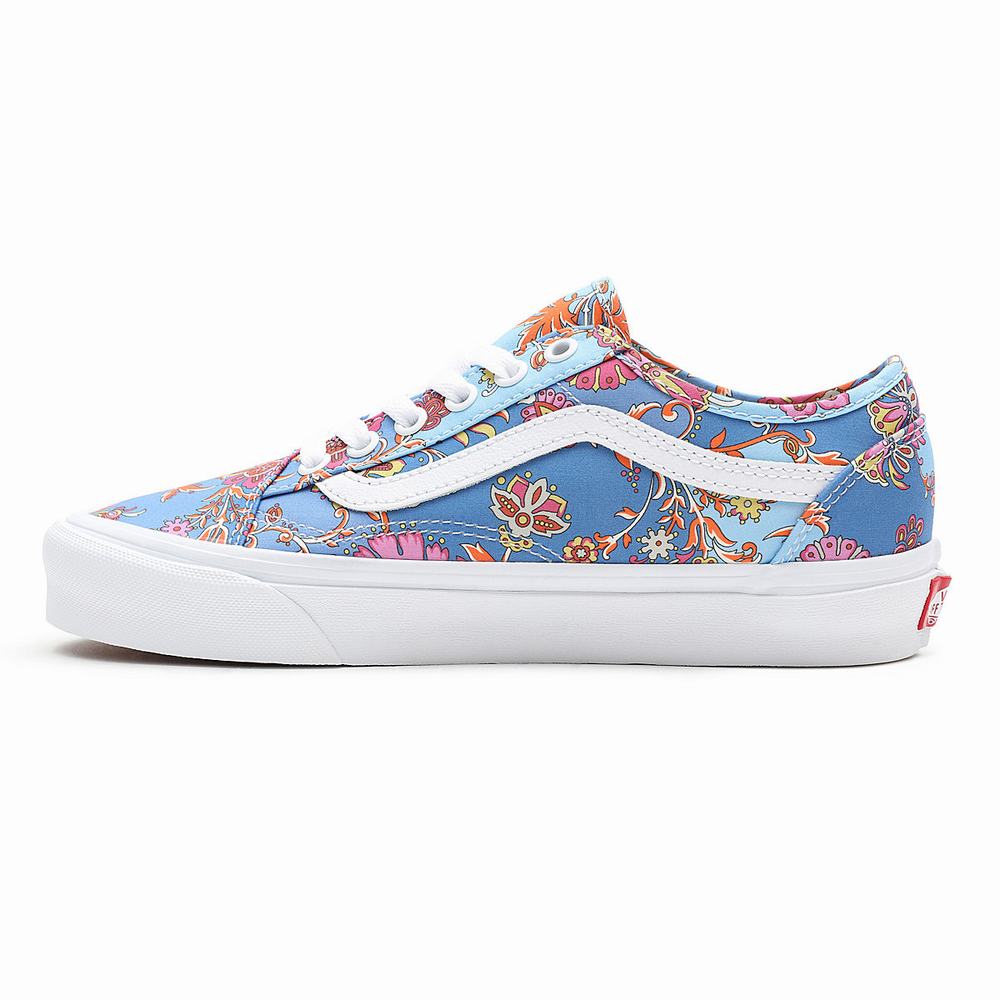 Tenis Vans Made With Liberty Fabric Old Skool Tapered Mujer Azules | LTK124378