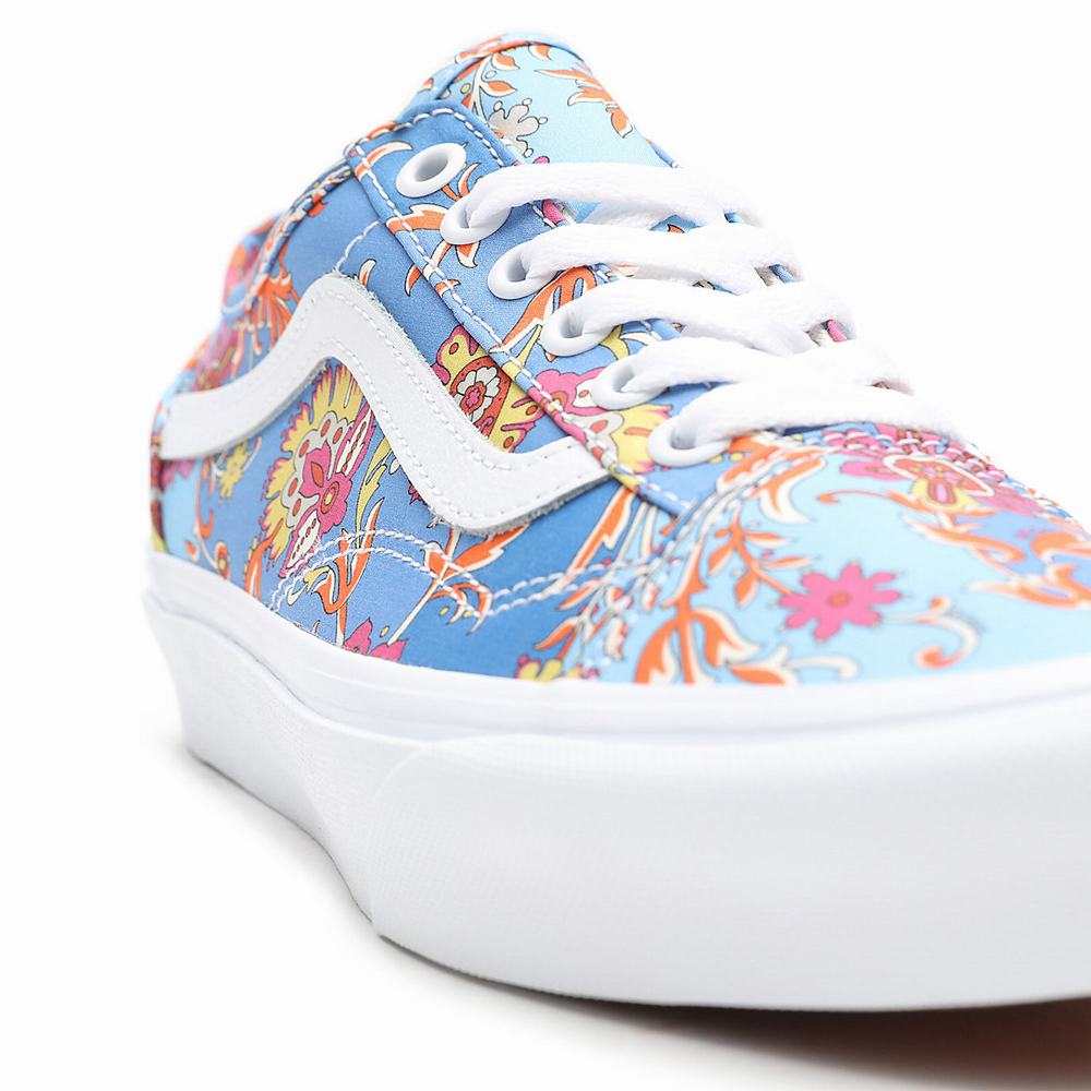 Tenis Vans Made With Liberty Fabric Old Skool Tapered Mujer Azules | LTK124378