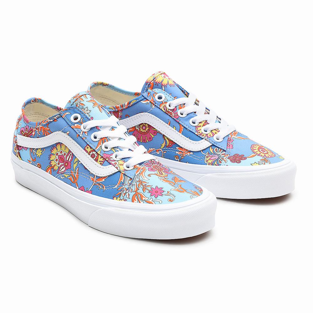 Tenis Vans Made With Liberty Fabric Old Skool Tapered Mujer Azules | LTK124378