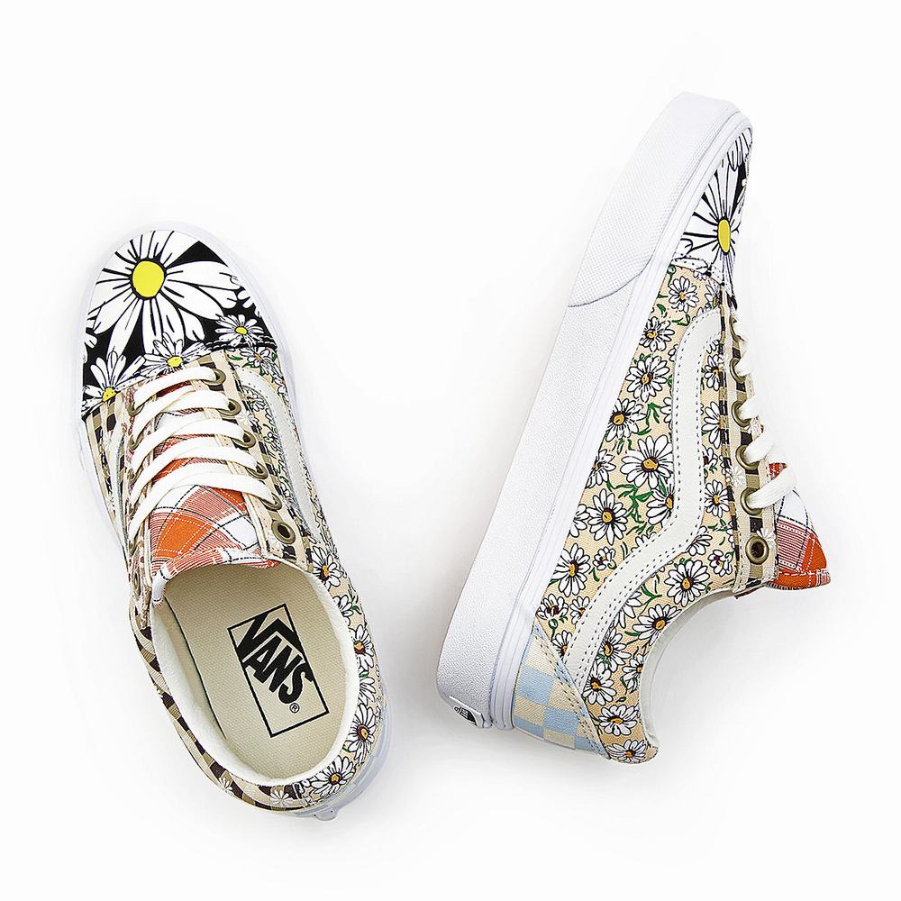 Tenis Vans Meadow Patchwork Old Skool Mujer Multicolor/Blancas | WJF738521