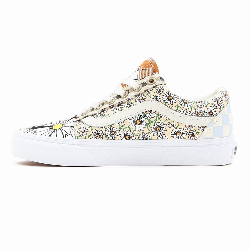 Tenis Vans Meadow Patchwork Old Skool Mujer Multicolor/Blancas | WJF738521