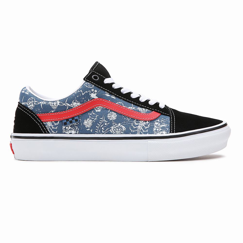 Tenis Vans Mike Gigliotti Skate Old Skool VCU Mujer Azules/Negras | QIJ178256