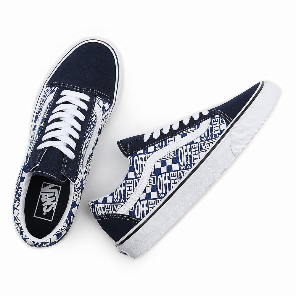 Tenis Vans Off The Wall Old Skool Hombre Azules/Azul Marino | ZVT024318