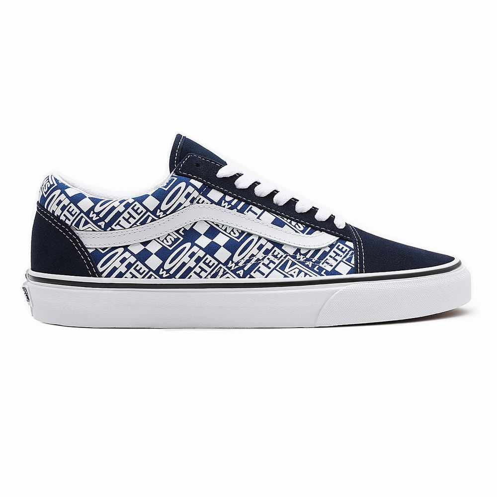 Tenis Vans Off The Wall Old Skool Hombre Azules/Azul Marino | ZVT024318