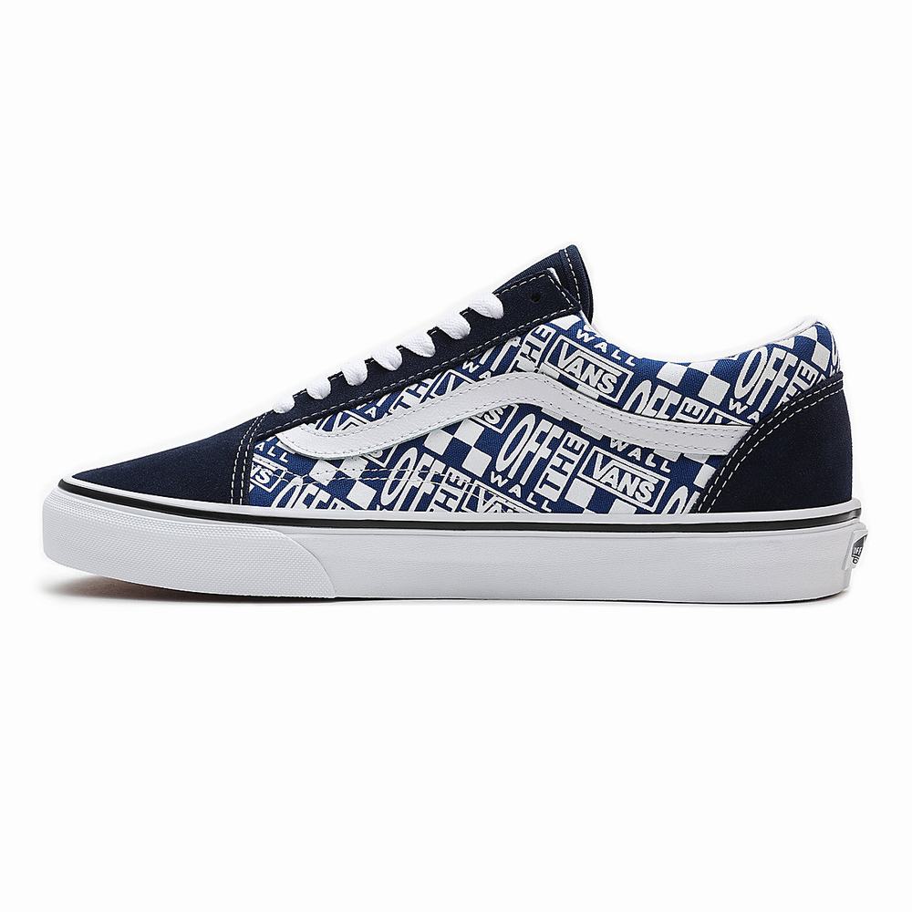 Tenis Vans Off The Wall Old Skool Hombre Azules/Azul Marino | ZVT024318