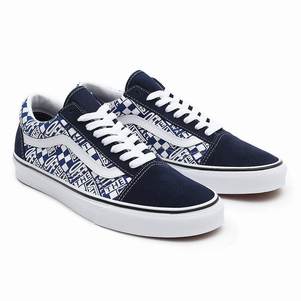 Tenis Vans Off The Wall Old Skool Hombre Azules/Azul Marino | ZVT024318