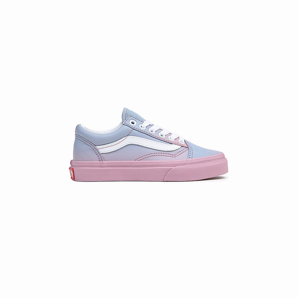 Tenis Vans Old Skool (4-8 years) Niños Azules/Rosas | CHZ069825