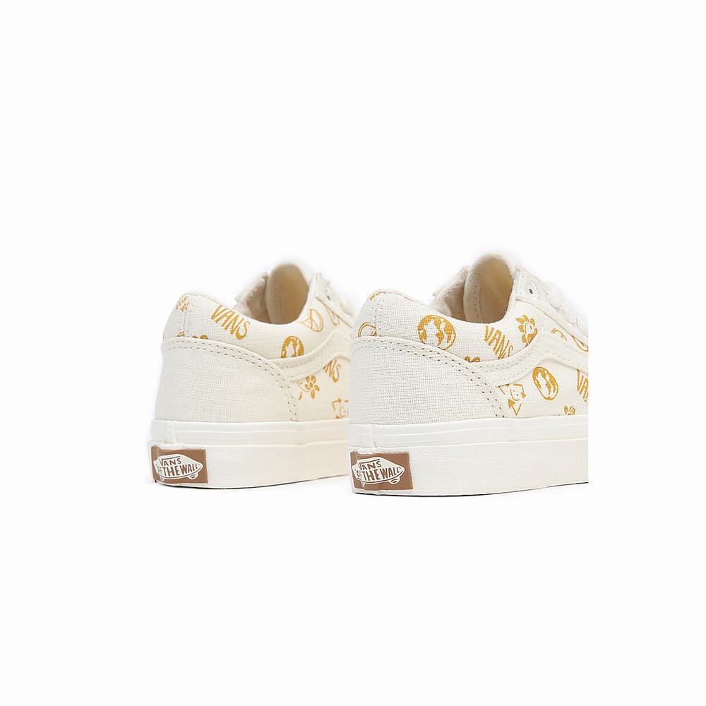 Tenis Vans Old Skool (4-8 years) Niños Blancas | JHP681235