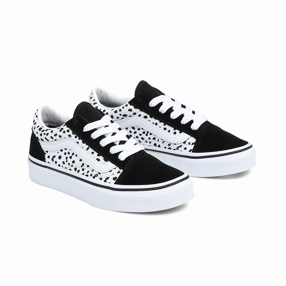 Tenis Vans Old Skool (4-8 years) Niños Negras/Blancas | FHB850432