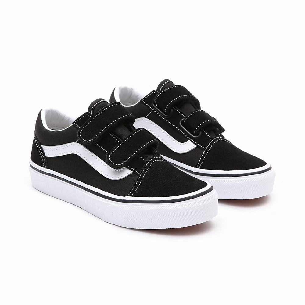 Tenis Vans Old Skool (4-8 years) Niños Negras | KBZ735862