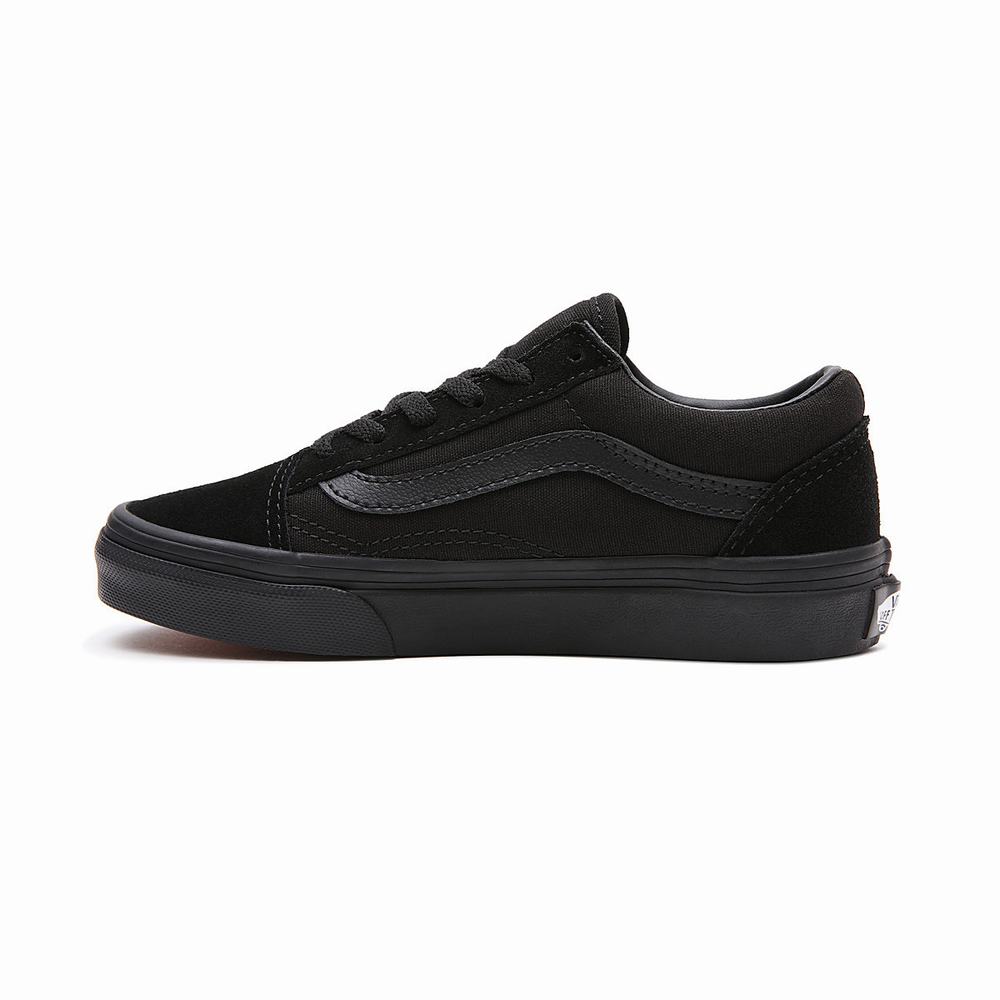 Tenis Vans Old Skool (4-8 years) Niños Negras | KXU092715