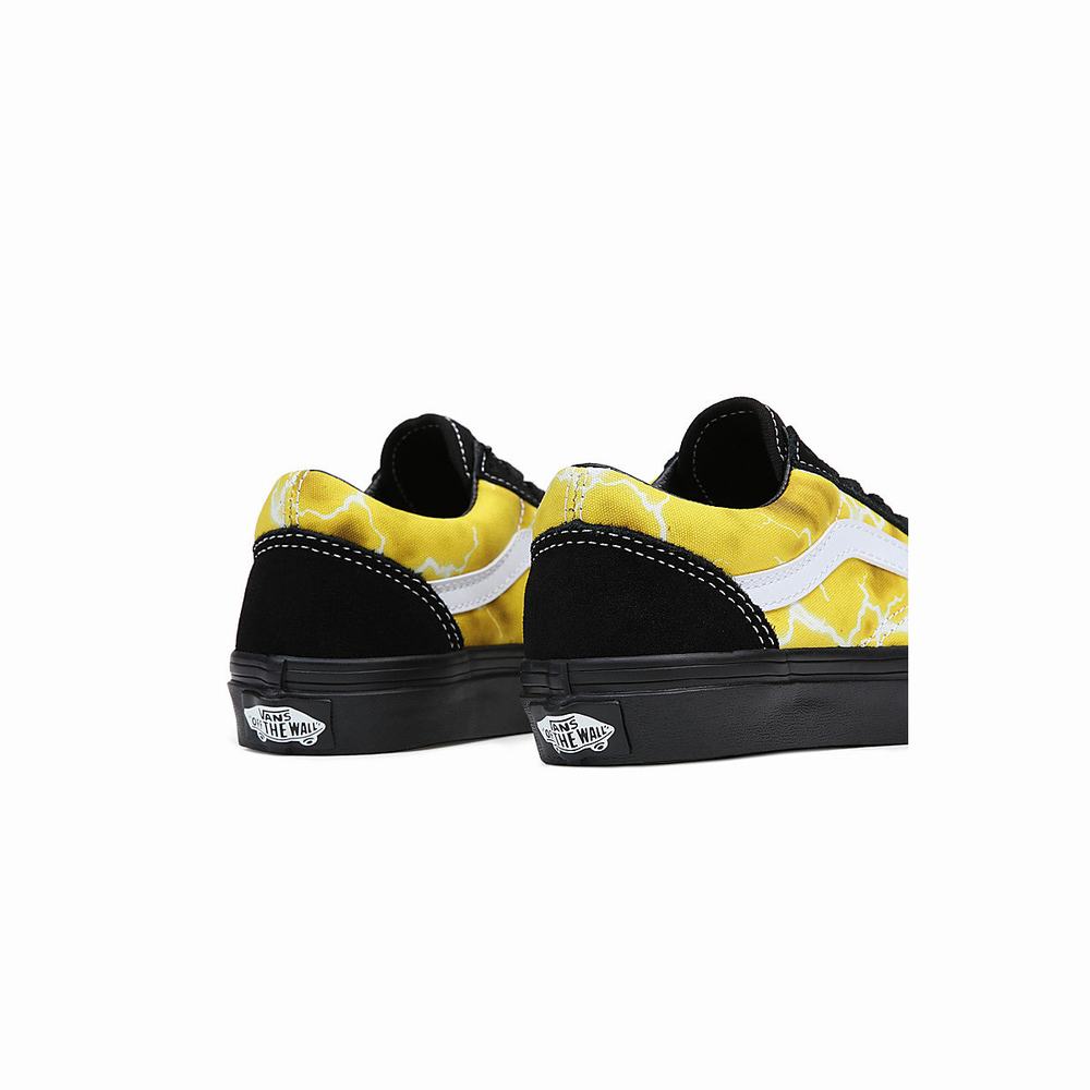 Tenis Vans Old Skool (4-8 years) Niños Negras/Amarillo | MDS763920