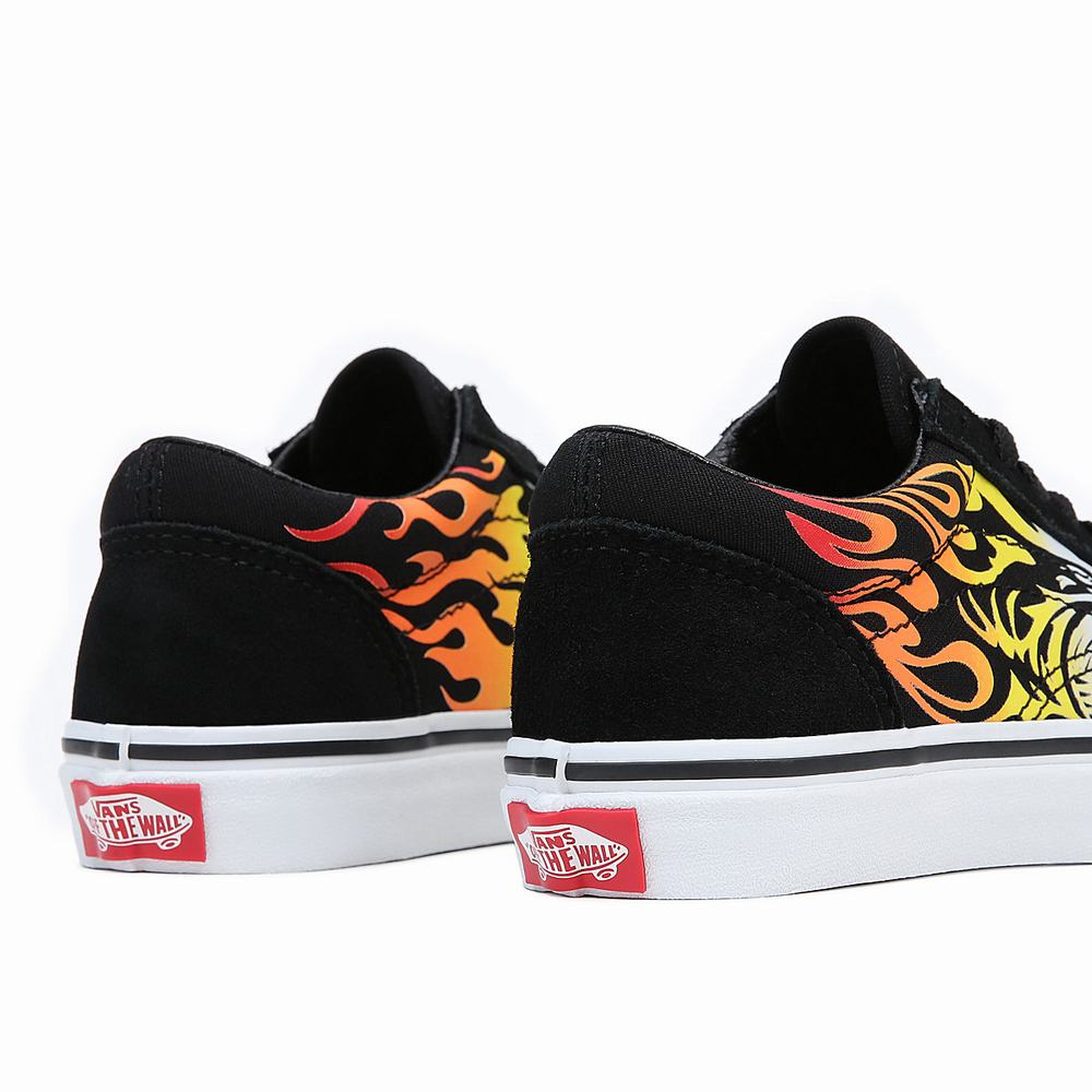 Tenis Vans Old Skool (4-8 years) Niños Negras | QKP810265