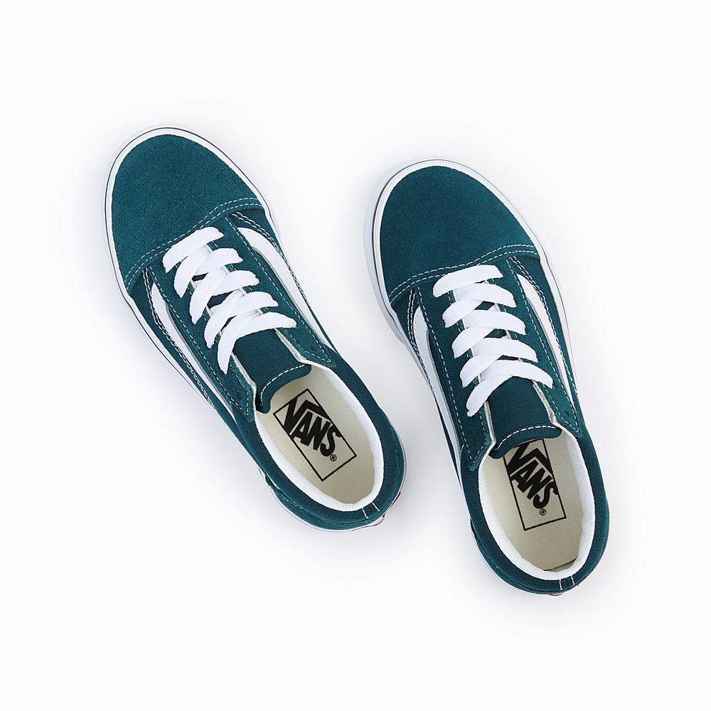 Tenis Vans Old Skool (4-8 years) Niños Verde | HTO761952