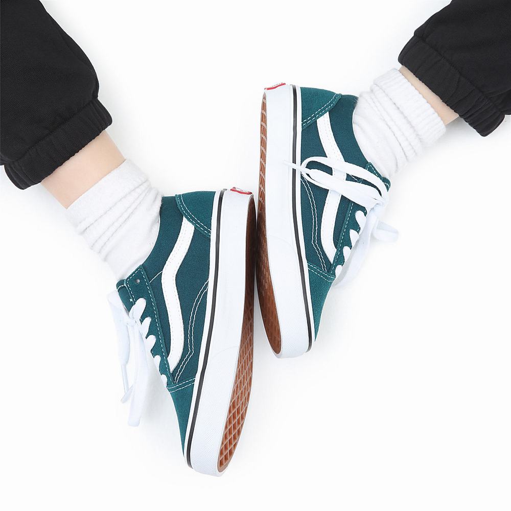 Tenis Vans Old Skool (4-8 years) Niños Verde | HTO761952