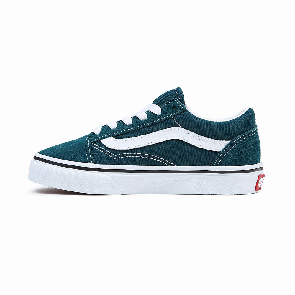 Tenis Vans Old Skool (4-8 years) Niños Verde | HTO761952