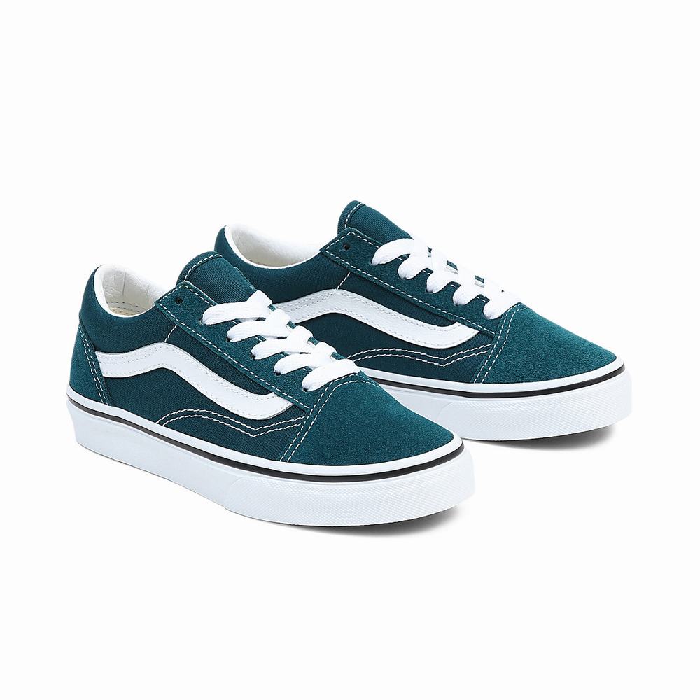 Tenis Vans Old Skool (4-8 years) Niños Verde | HTO761952