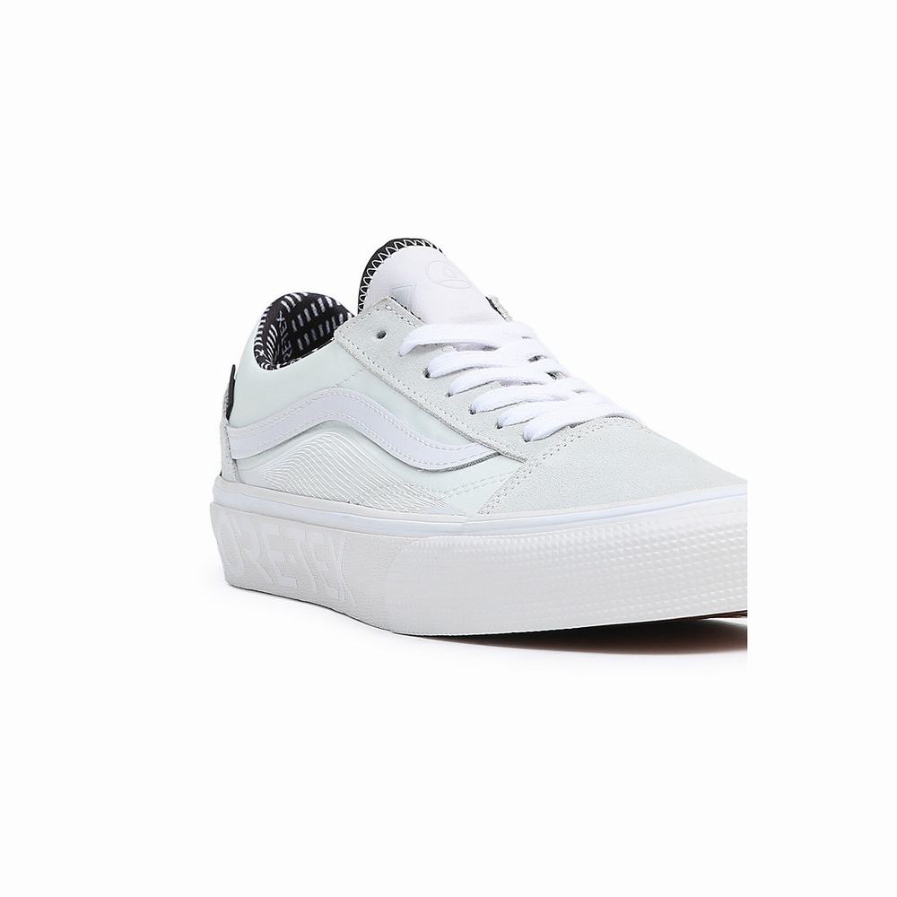 Tenis Vans Old Skool Gore-Tex Hi & Dry Hombre Blancas | JCH638914