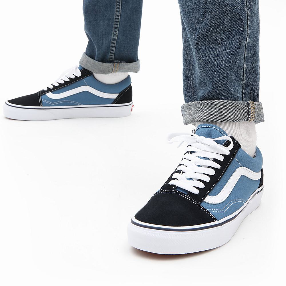 Tenis Vans Old Skool Hombre Azules | JEB219456