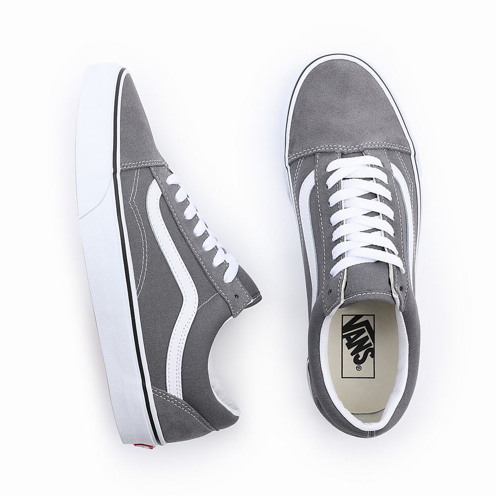 Tenis Vans Old Skool Hombre Gris | ADX725968