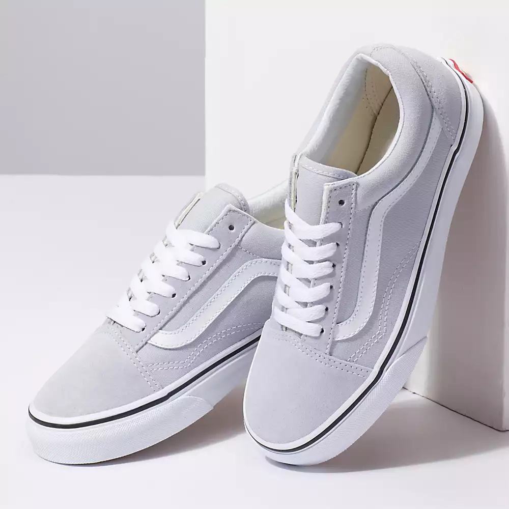 Tenis Vans Old Skool Hombre Gris/Blancas | TSA325840