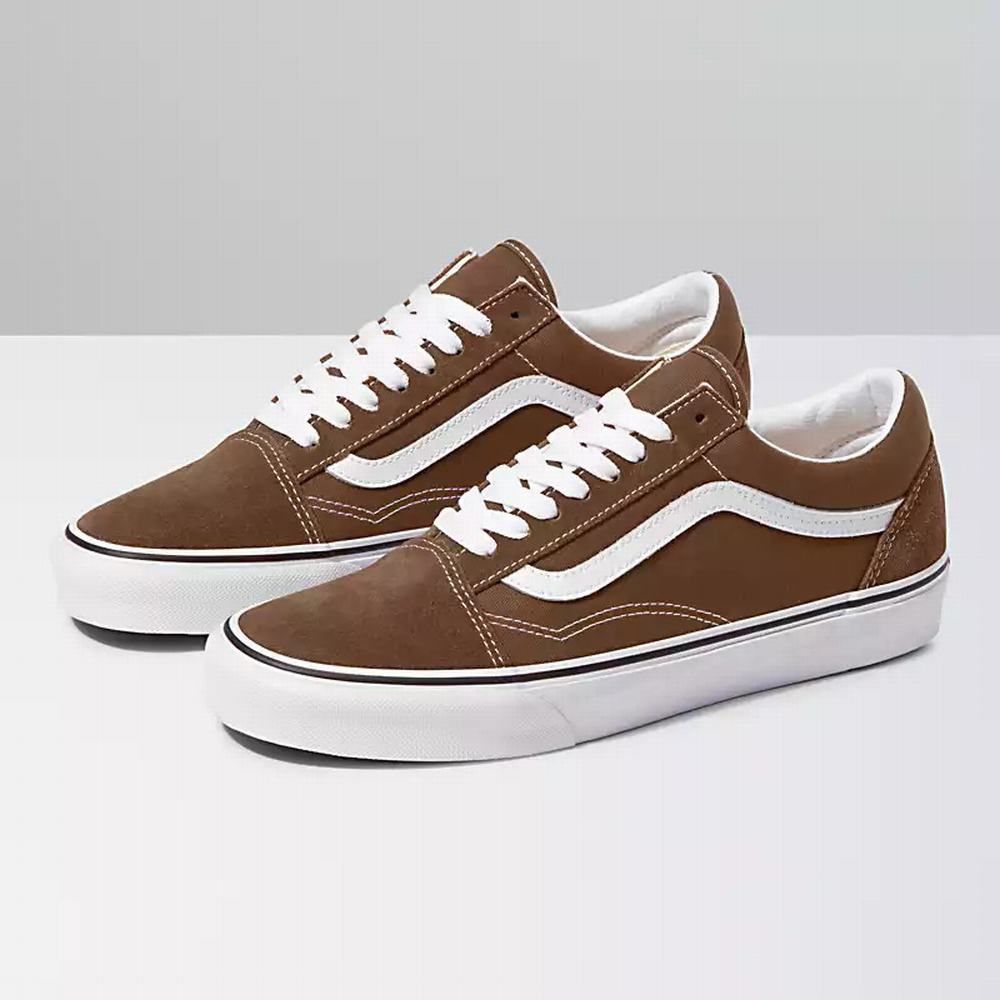 Tenis Vans Old Skool Hombre Marrones/Blancas | FVP975213