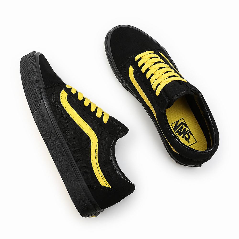 Tenis Vans Old Skool Hombre Negras/Amarillo | ZAH238649