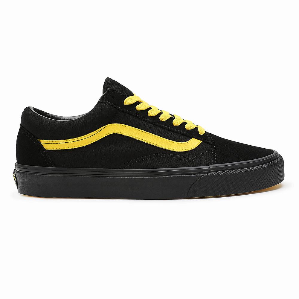 Tenis Vans Old Skool Hombre Negras/Amarillo | ZAH238649