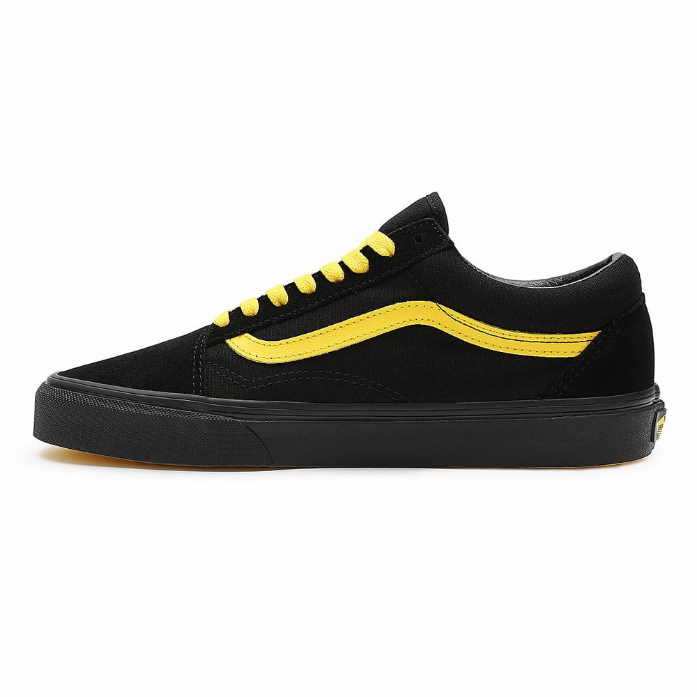 Tenis Vans Old Skool Hombre Negras/Amarillo | ZAH238649