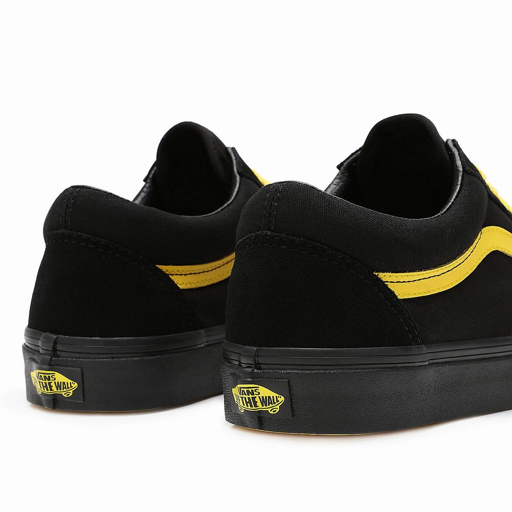 Tenis Vans Old Skool Hombre Negras/Amarillo | ZAH238649