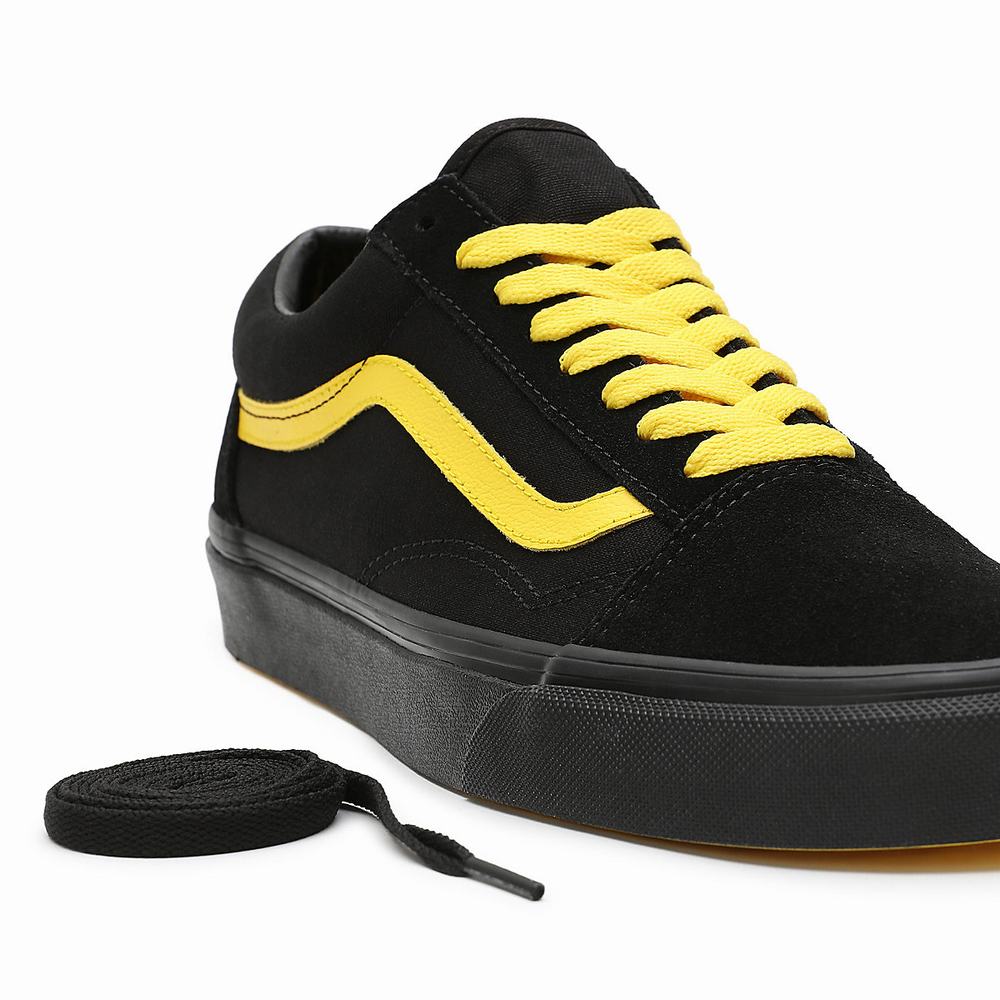 Tenis Vans Old Skool Hombre Negras/Amarillo | ZAH238649